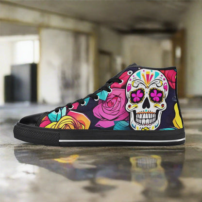 Phoenix Navy Indigo Custom MEN Bold Art - Freaky Shoes | Custom Art Sneakers