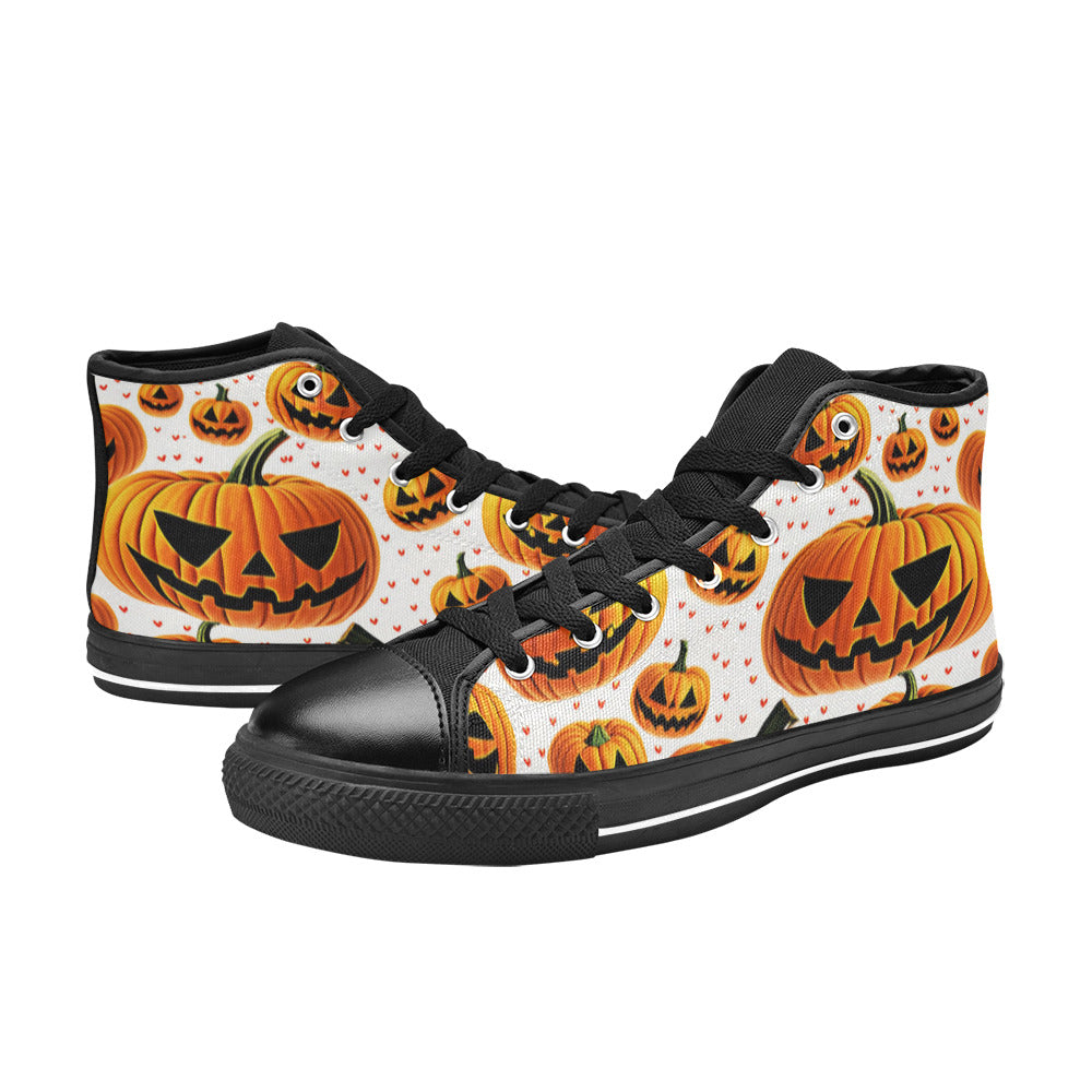 WOMEN'S Halloween Art 3 High Top Canvas Vivid Custom Shoes