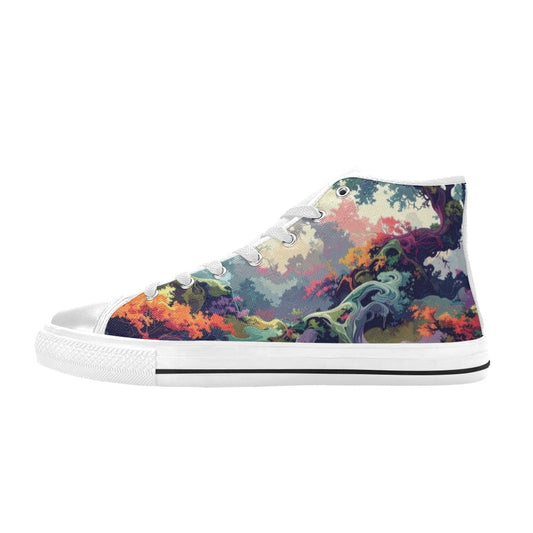Camo Design 1 Women's Classic High Top Canvas Shoes