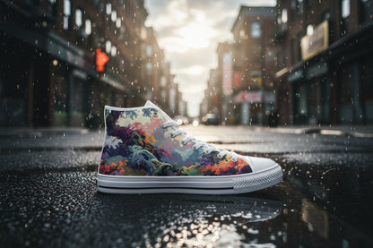 Camo Design 1 High Top Canvas Shoes for Kid