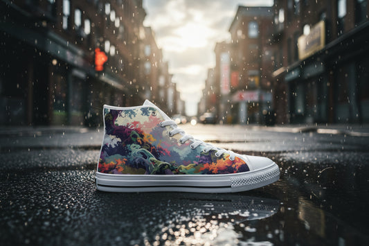 Camo Design 1 High Top Canvas Shoes for Kid