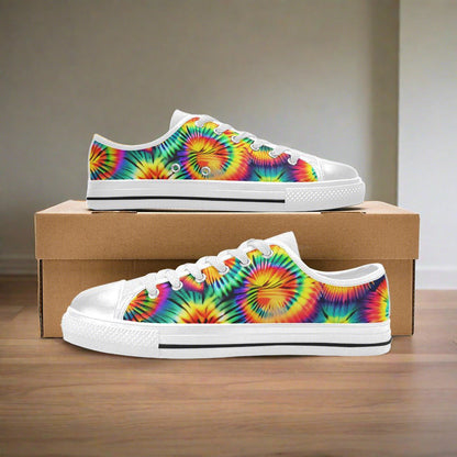 Jellyfish Crimson Black Glowing WOMEN Bold Art - Freaky Shoes | Custom Art Sneakers