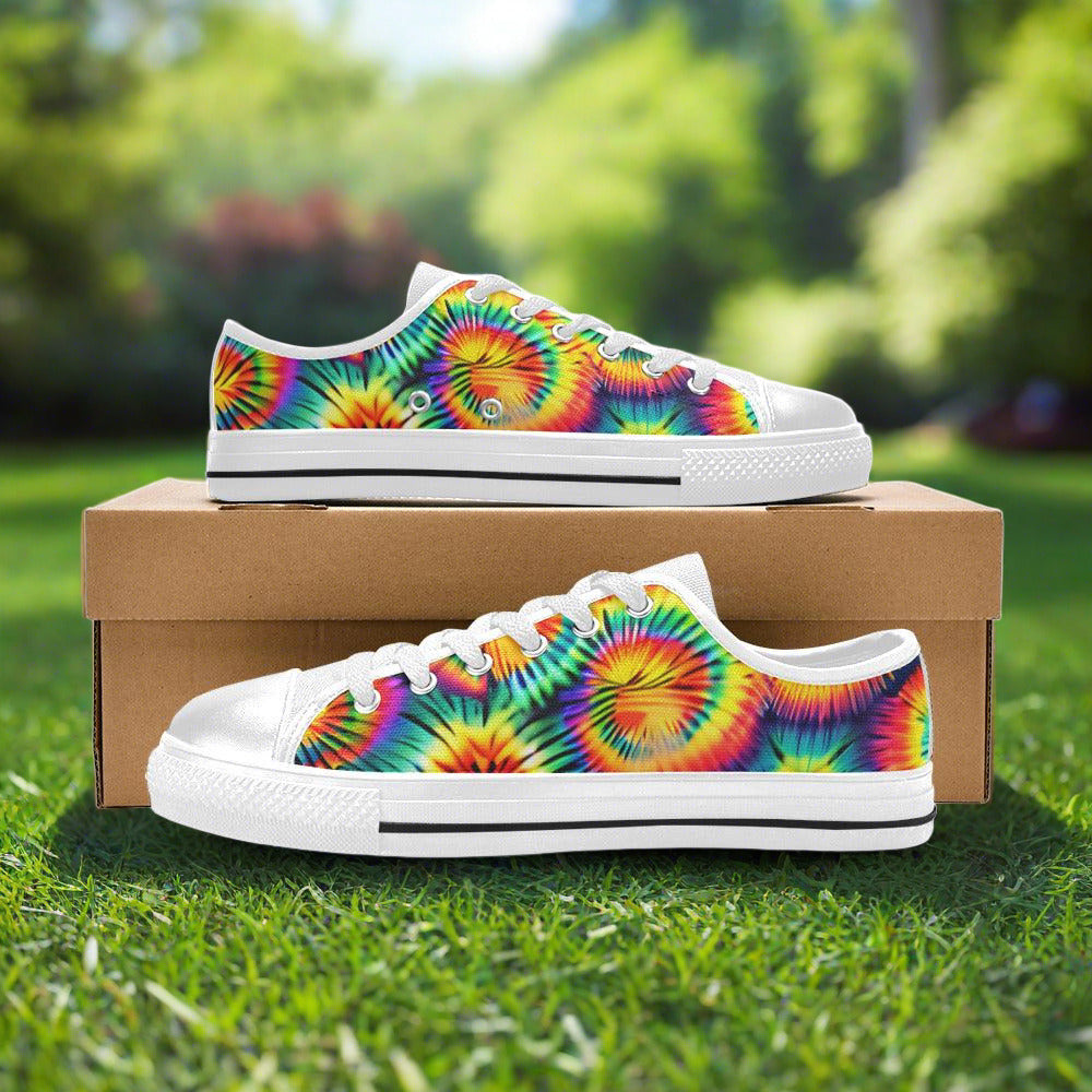 Jellyfish Navy Indigo Vivid WOMEN Bold Art - Freaky Shoes | Custom Art Sneakers