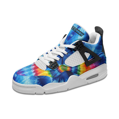 Tie Dye Unisex Non Slip Lace Up Breathable Fashion Sneakers