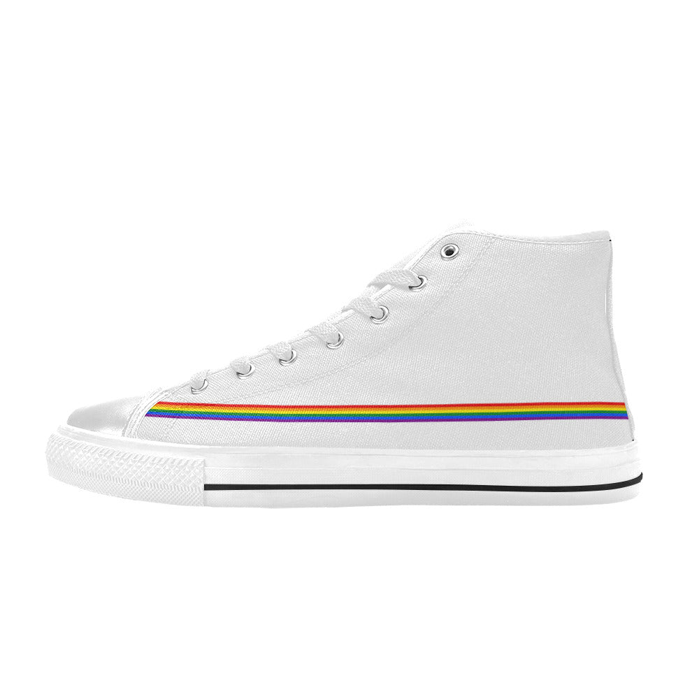 WOMEN'S Flag 2 Pride LGBT High Top Canvas Sneakers