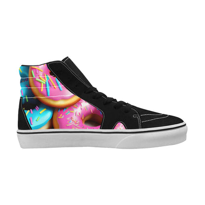 MEN'S Donuts High Top Skateboarding Dark Academia Custom Sneakers