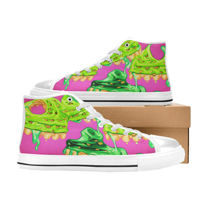 MEN'S Cc Ice Cream Art High Top Canvas Cottagecore Custom Shoes