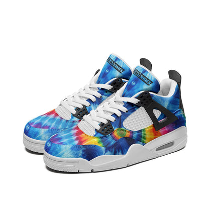 Tie Dye Unisex Non Slip Lace Up Breathable Fashion Sneakers