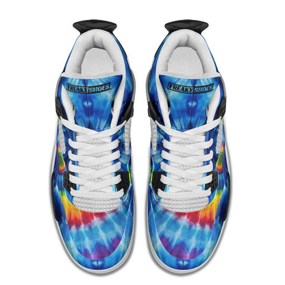 Tie Dye Unisex Non Slip Lace Up Breathable Fashion Sneakers