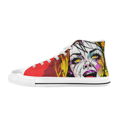 WOMEN'S Scream 2 High Top Canvas Y2K Sneakers