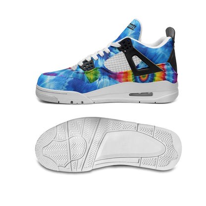 Tie Dye Unisex Non Slip Lace Up Breathable Fashion Sneakers