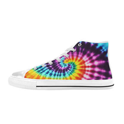 MEN'S Cc Tie Dye Art High Top Canvas Dark Academia Custom Shoes