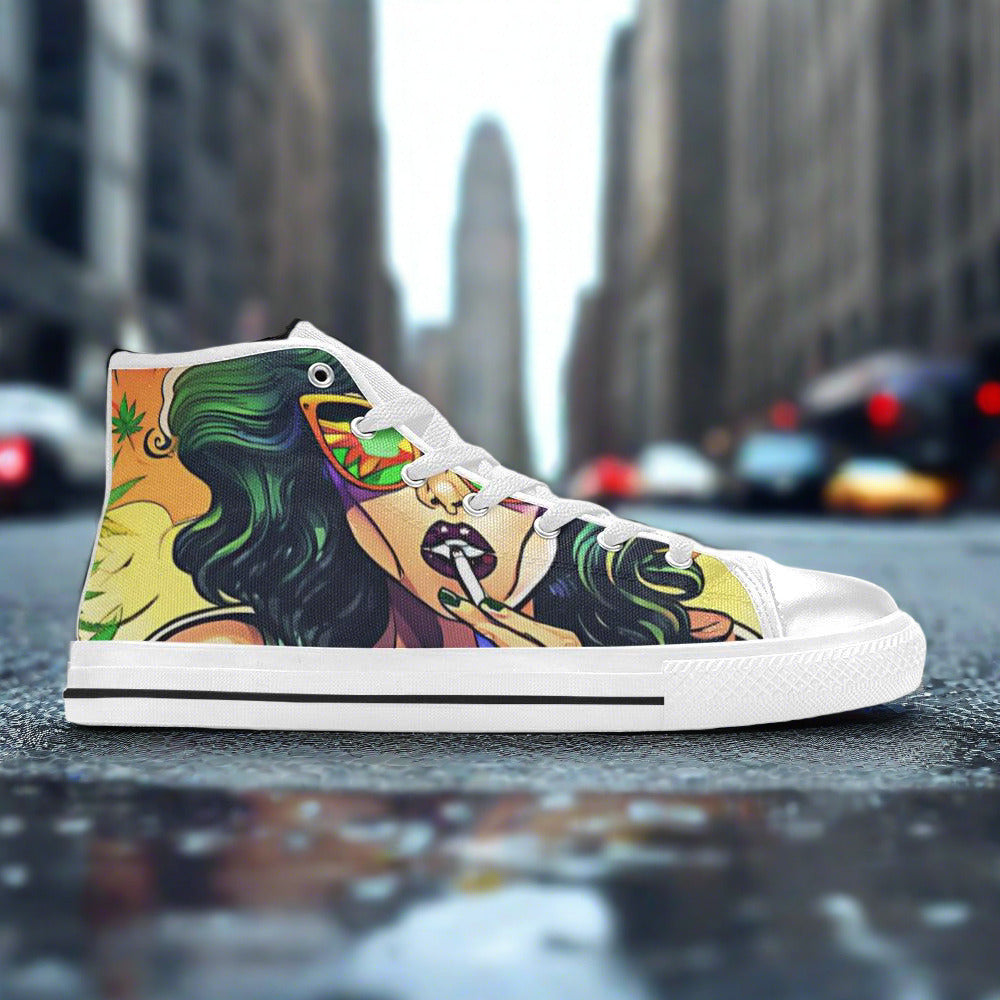 Phoenix Neon Electric Unique Bold Art - Freaky Shoes