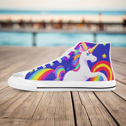 Butterfly Rainbow Dark Cosmic Unique MEN Bold Art - Freaky Shoes | Custom Art Sneakers