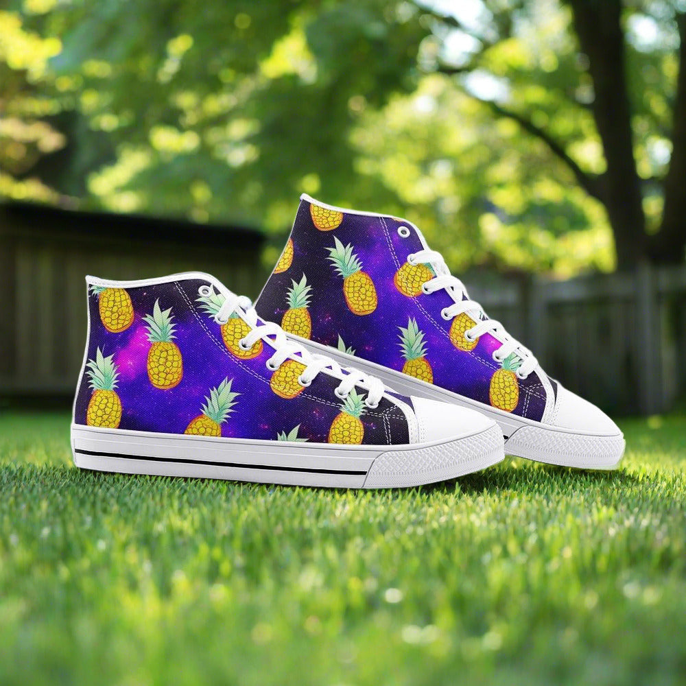 Butterfly Rainbow Navy Indigo Vivid Bold Art - Freaky Shoes | Custom Art Sneakers