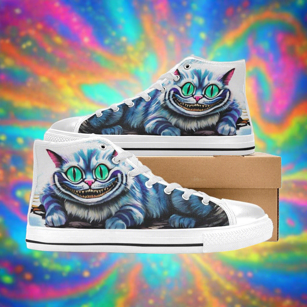 Dragon Blue Gold Vivid MEN Bold Art - Freaky Shoes | Custom Art Sneakers