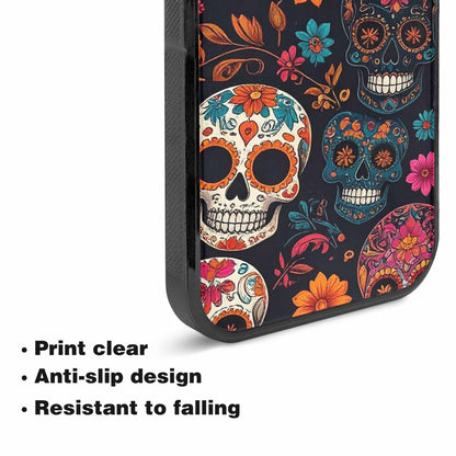iPhone 15 Case — Dia De Los Muertos Sugar Skull, Custom Print Case Cover