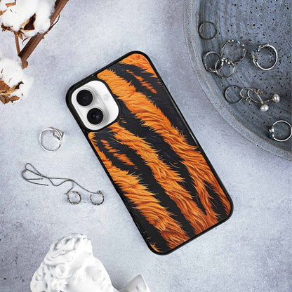 iPhone 16 Plus Case — Bold Tiger Stripe, Custom Designed Case Cover
