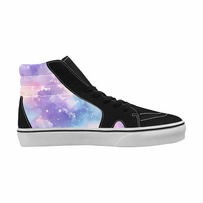 WOMEN'S Galaxy Art - High Top Canvas Vivid Custom Sneakers