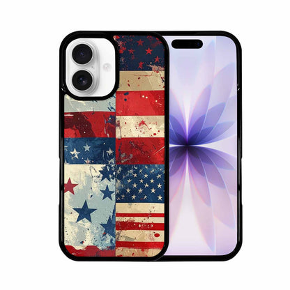 iPhone 17 Case — Small American Flag Stars Galaxy Space, Custom Phone Case