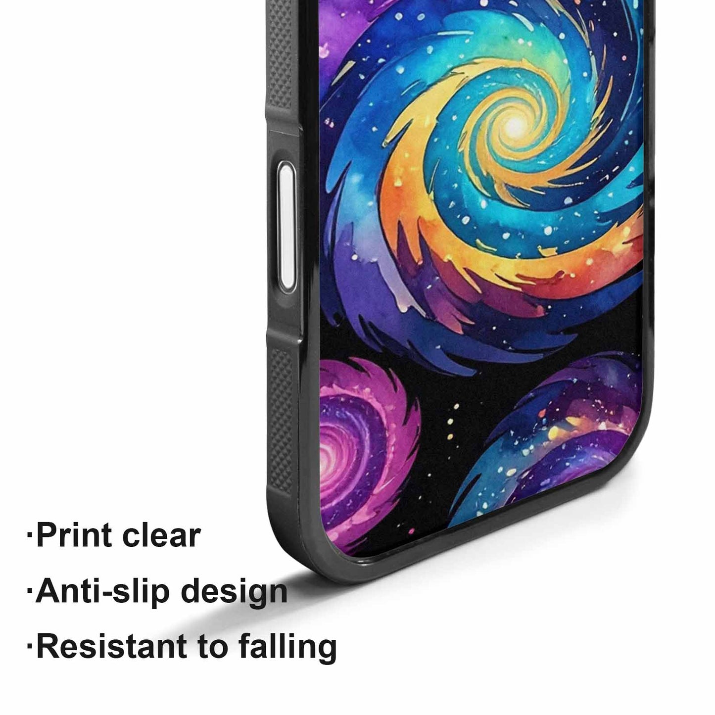 iPhone 17 Case — Rose Galaxy Art Seamless Galaxy Space, Unique Phone Case Design