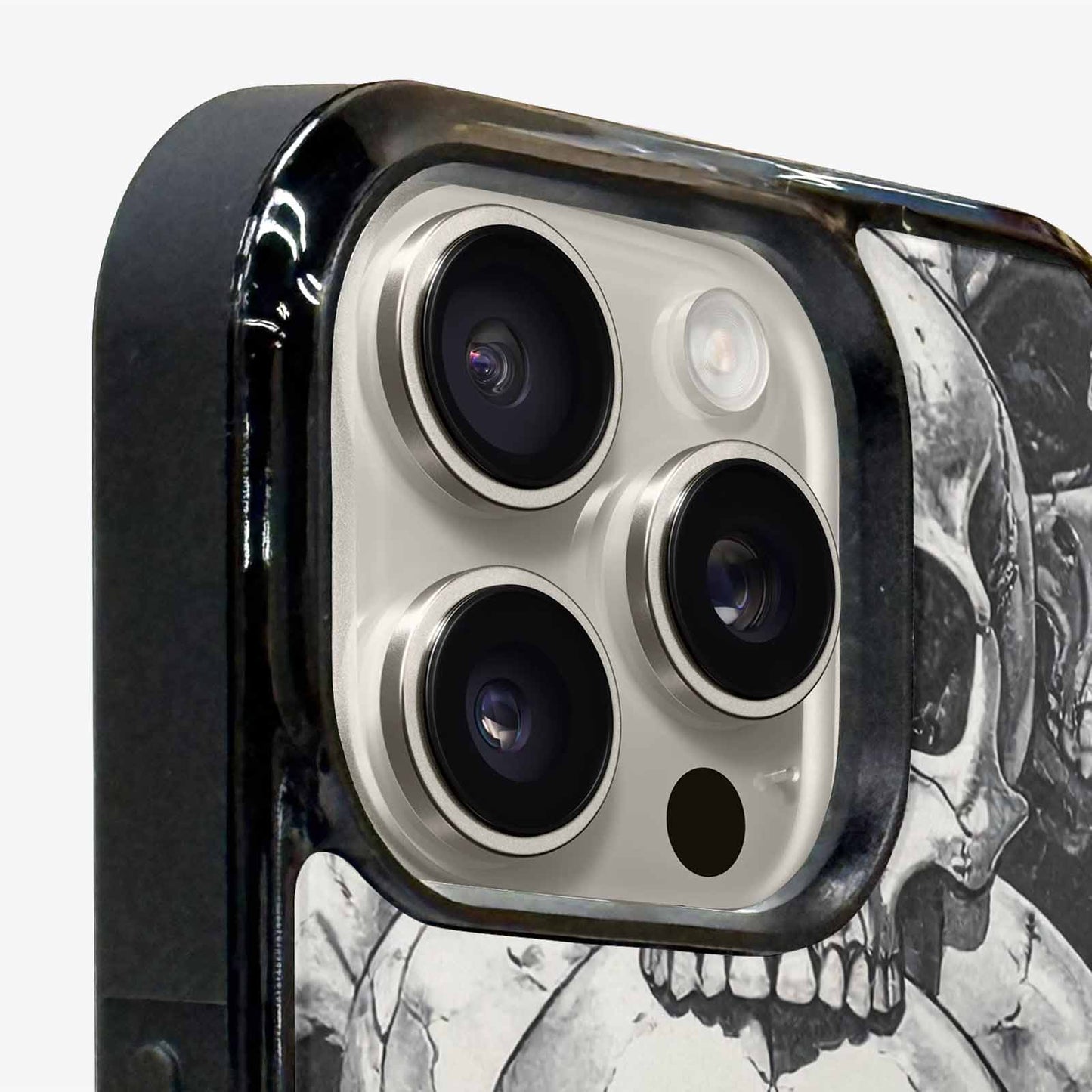 iPhone 16 Pro Case — Tessellated Human Skulls Custom, Custom Art Phone Cover