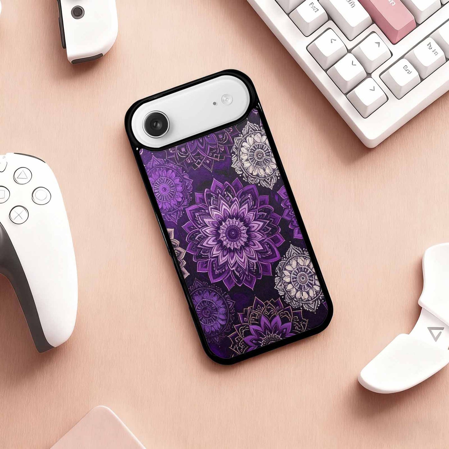 iPhone 17 Air Case — Small Mandala Pattern Randomly Varying Floral, Personalized Phone Case