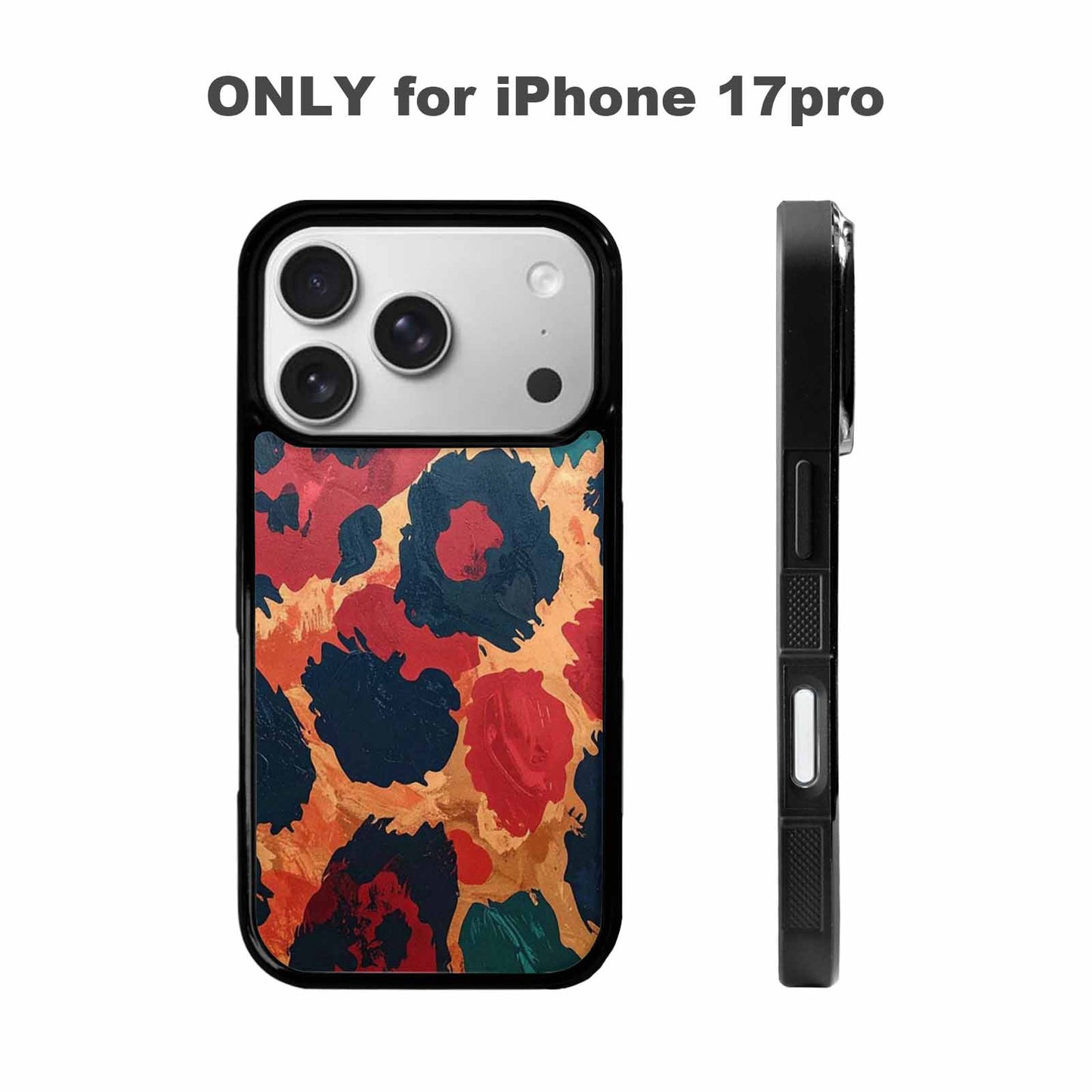 iPhone 17 Pro Case — Leopard Wallpaper Print Animal Print, Custom Phone Case