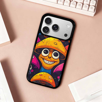 iPhone 17 Pro Case — Retro Mushroom Cartoon Art Pattern Retro, Custom Designed Case Cover