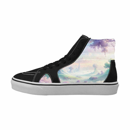MEN'S Surrealist Dreamscape High Top Canvas Aesthetic Custom Sneakers
