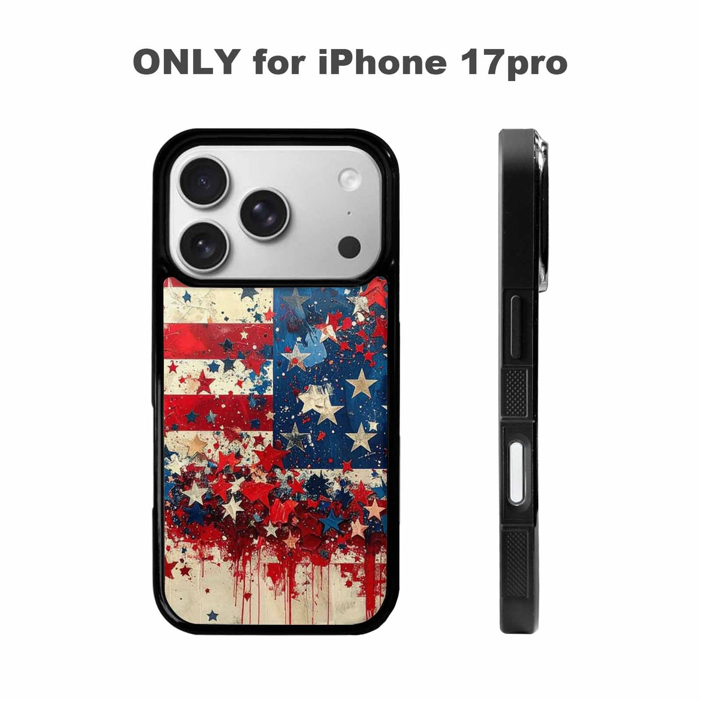 iPhone 17 Pro Case — Patriotic Stars And Stripes American Galaxy, Custom Art Phone Cover