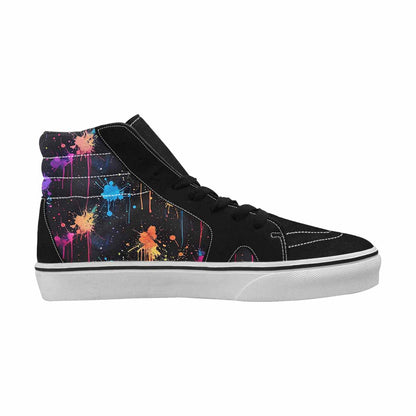 MEN'S Paint Splatter High Top Canvas Y2K Sneakers