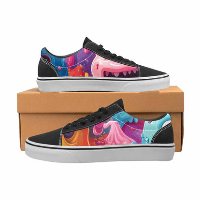 MEN'S Melting Icecream Monster Cherry Canvas Lace-Up Grunge Sneakers