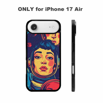 iPhone 17 Air Case — Retro Astronaut Cartoon Art Pattern Retro, Custom Made Phone Cover