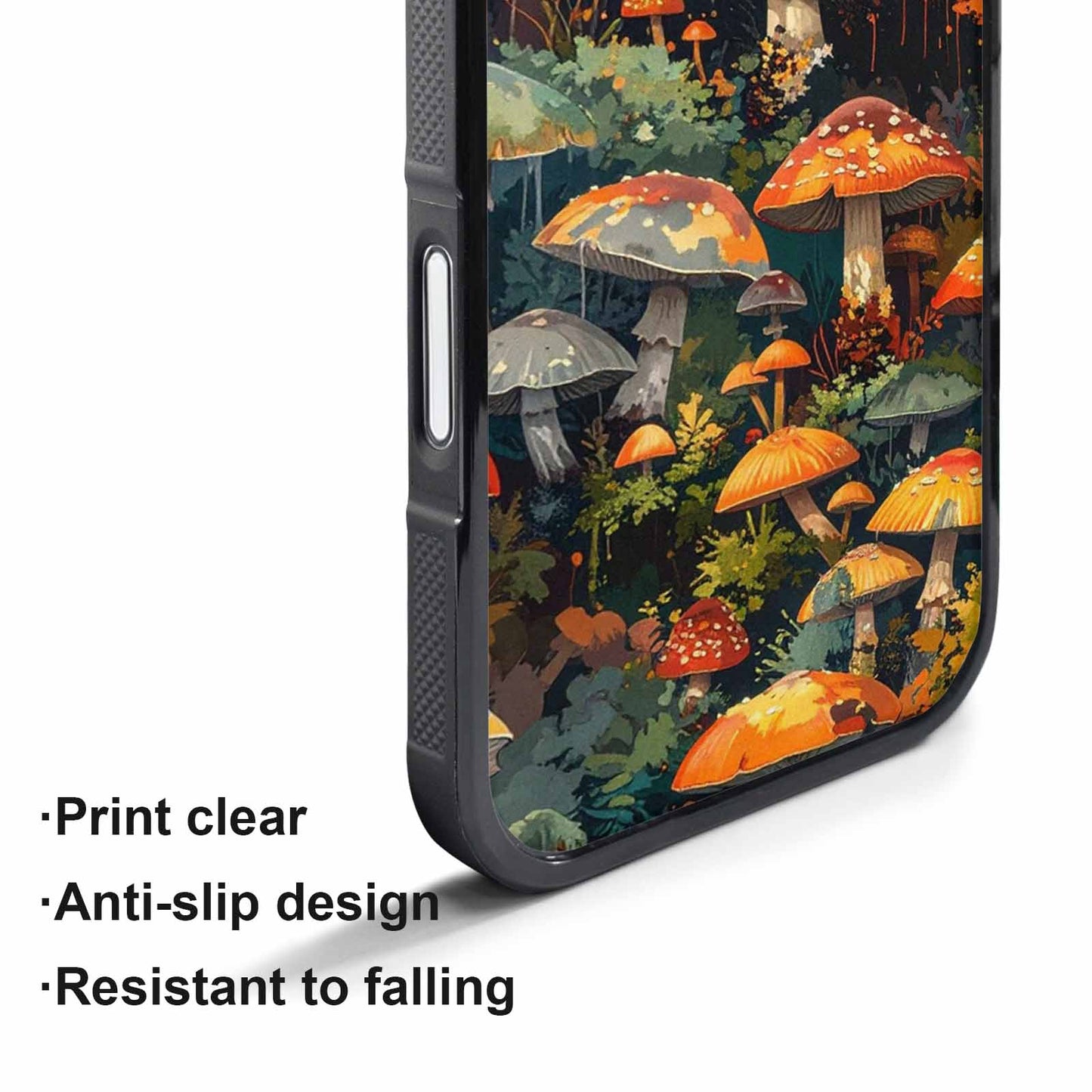 iPhone 17 Pro Case — Mushrooms Camomushrooms Patter Camo, Custom Printed Phone Case