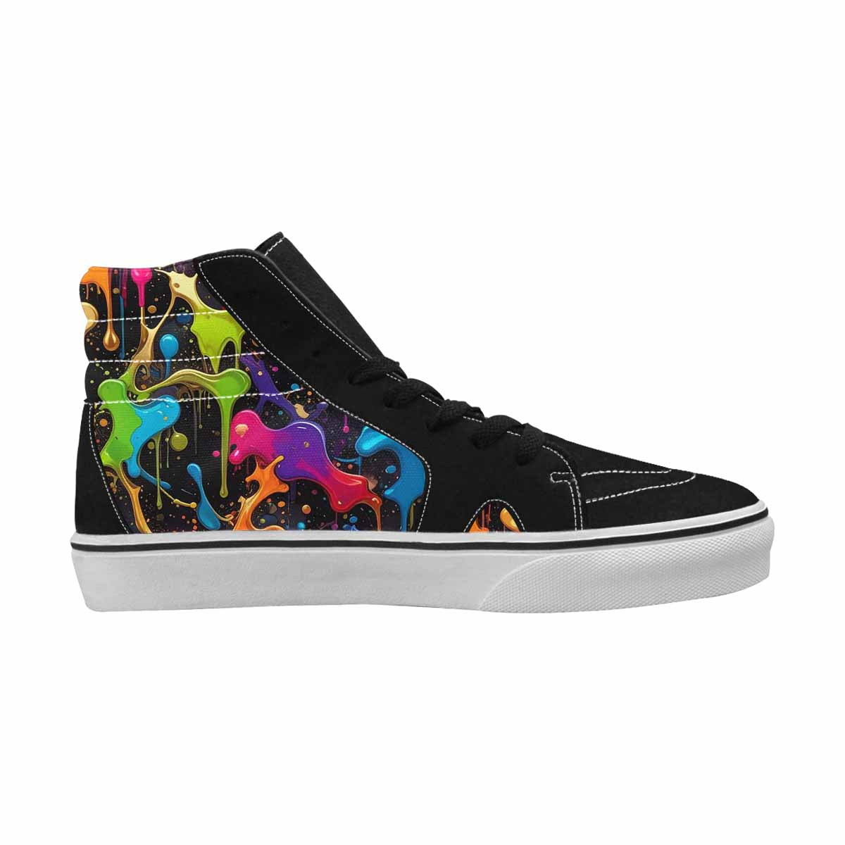 MEN'S Paint Splatter High Top Canvas Dreamcore Custom Sneakers