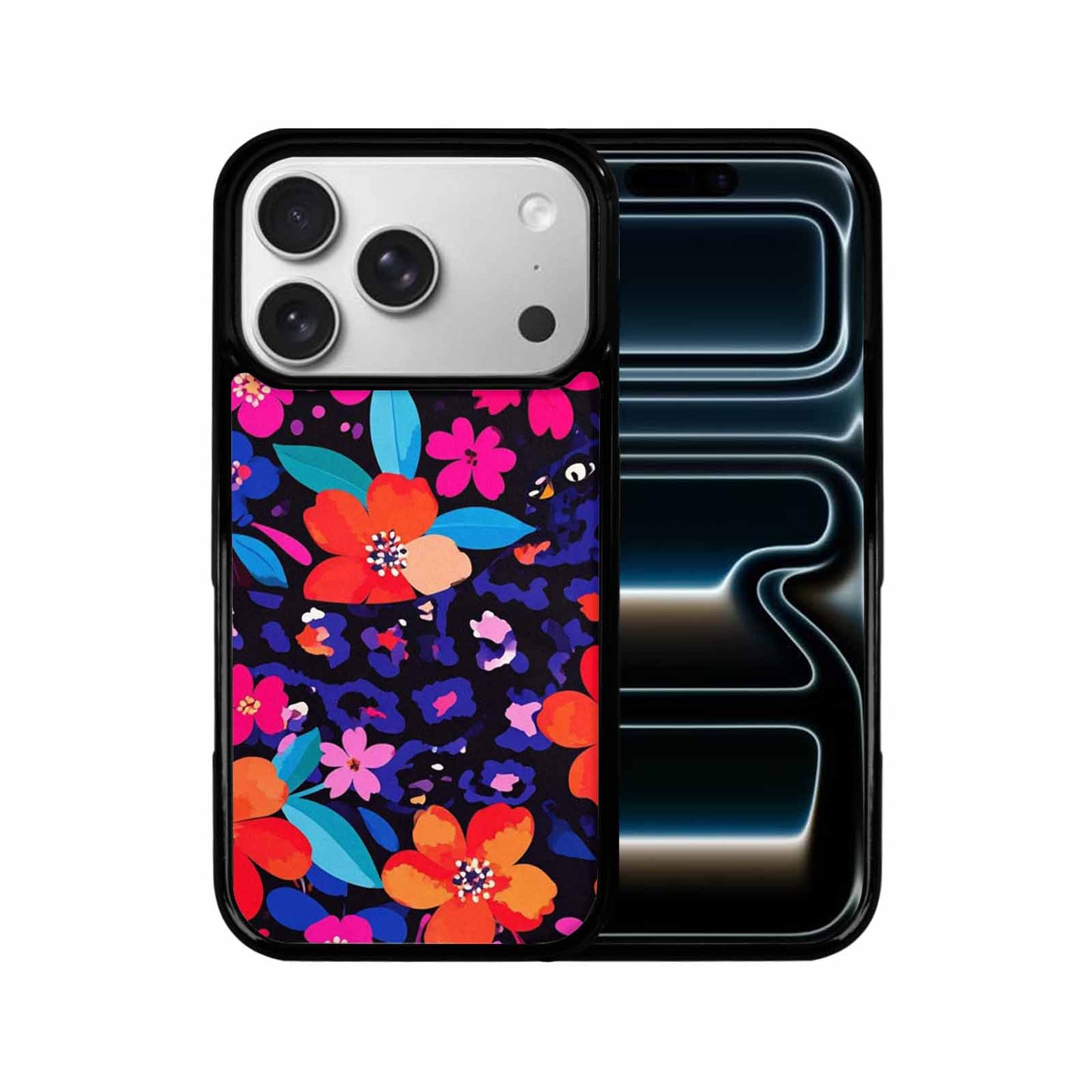 iPhone 17 Pro Case — Leopard Print Floral Seamless Pattern Animal, Custom Print Case Cover