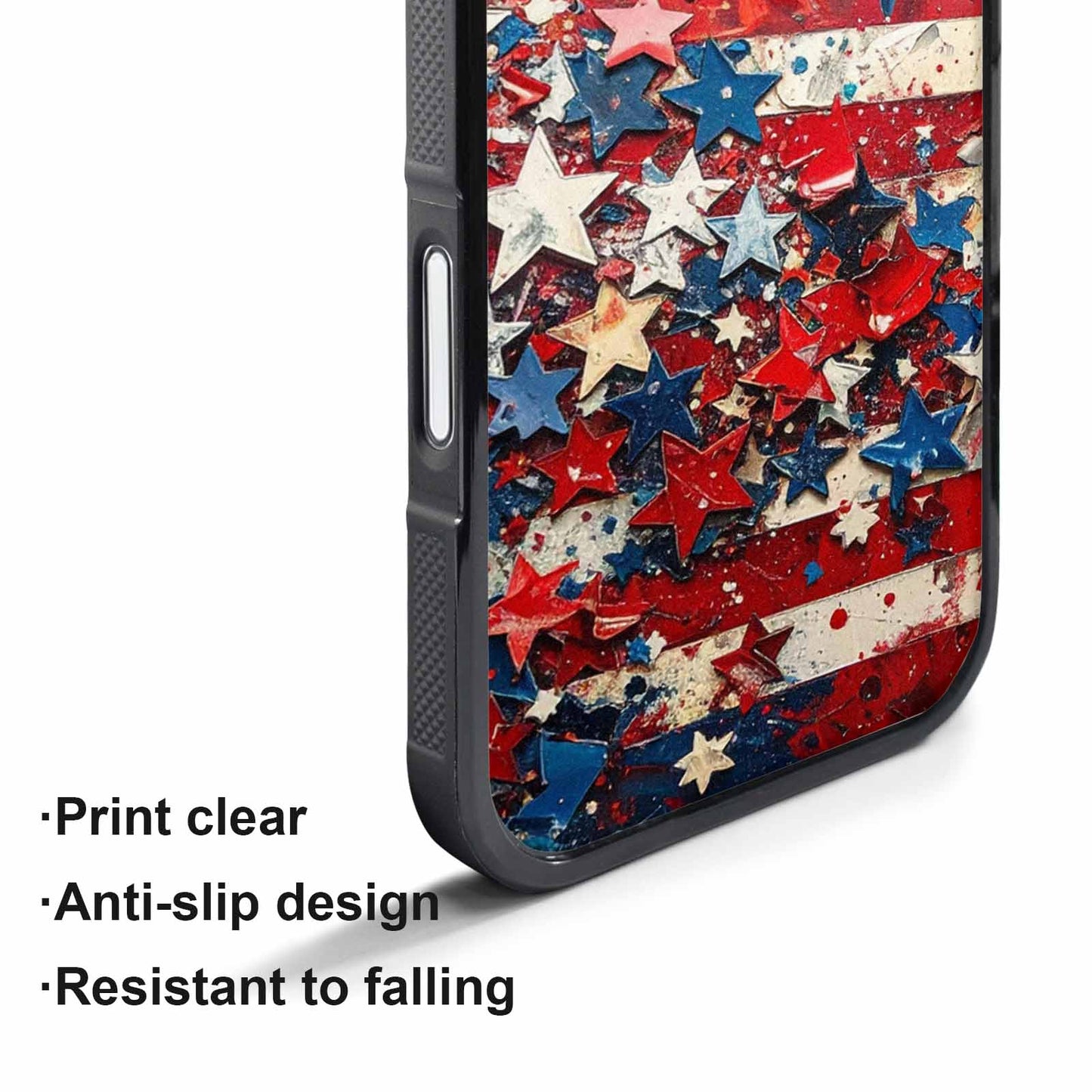 iPhone 17 Air Case — Patriotic Stars And Stripes American Galaxy, Original Design Phone Case