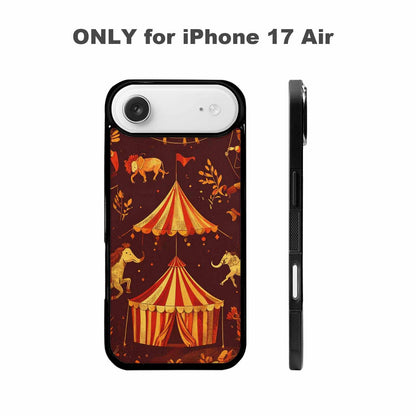 iPhone 17 Air Case — Vintage Circus Art Pattern Retro Vintage, Customized Protective Case