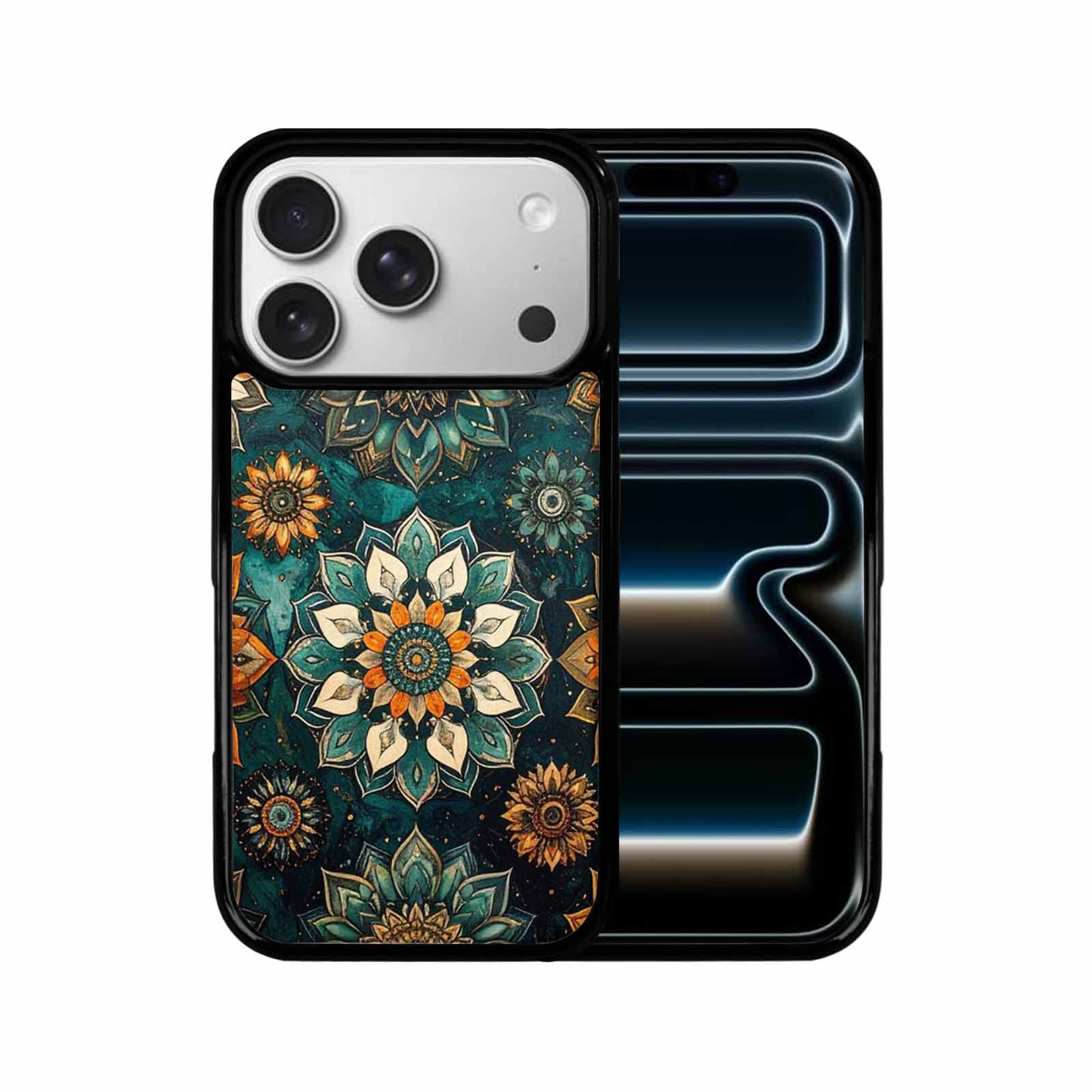 iPhone 17 Pro Case — Small Mandala Pattern Randomly Varying Floral, Unique Phone Case Design