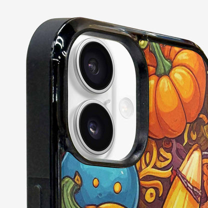 iPhone 16 Plus Case — Halloween Art Print Edge To Edge, Unique Phone Case Design