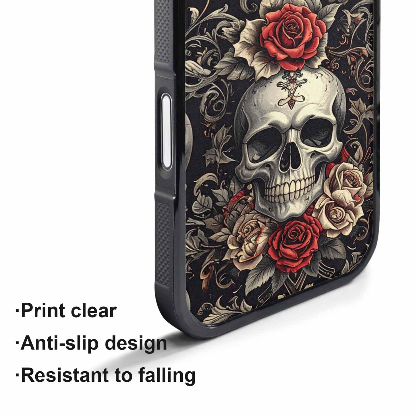 iPhone 17 Pro Max Case — Skull Dark Art Gothic Print Gothic, Custom Printed Phone Case