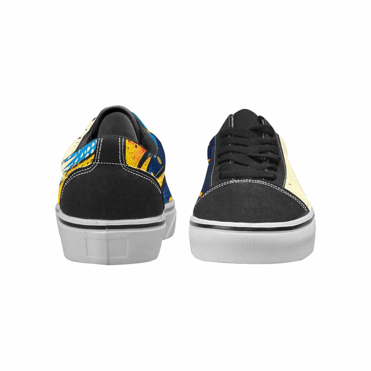 WOMEN'S Comic Halftone Lace-Up Canvas Dark Academia Sneakers