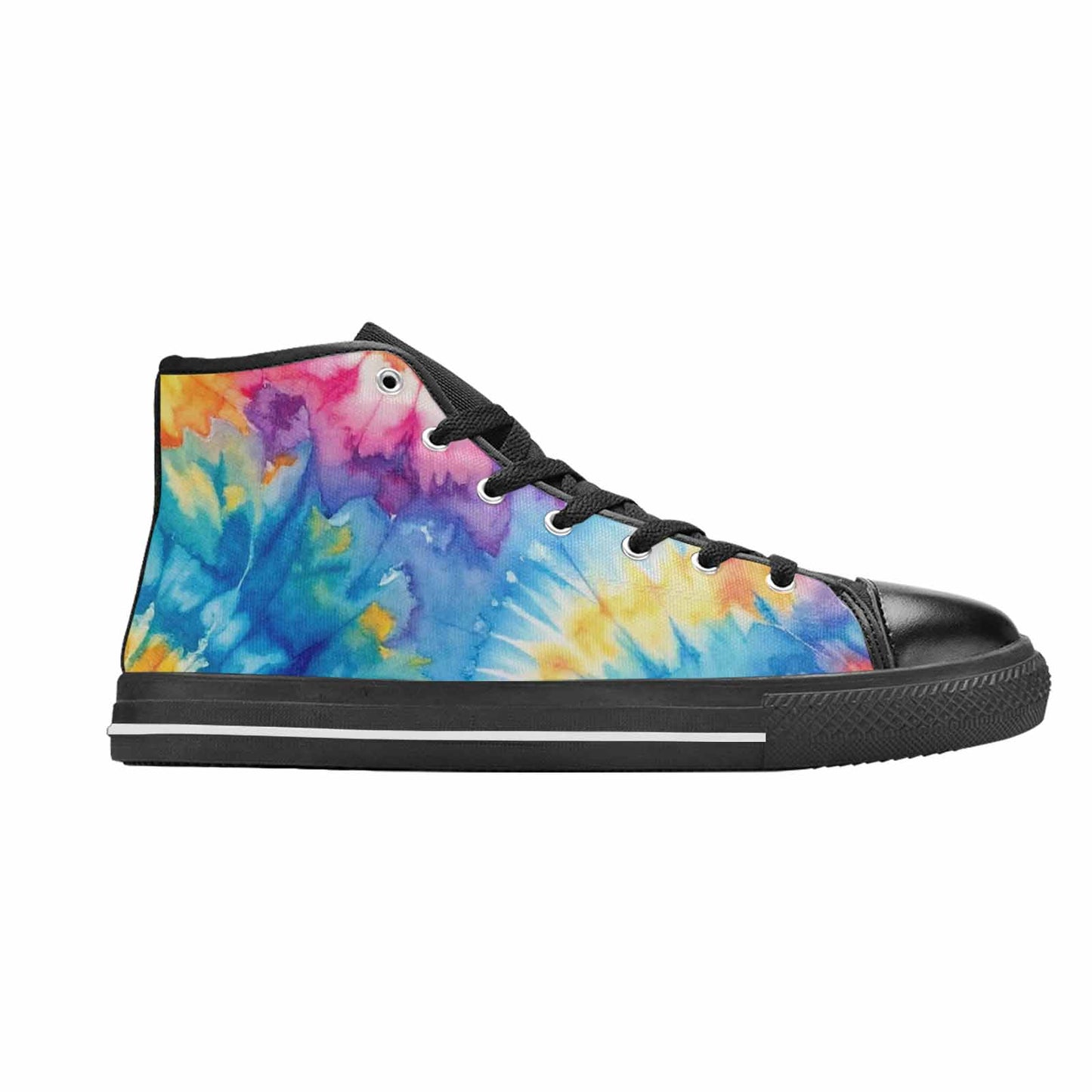 MEN'S Tie Dye Swirl High Top Canvas Surreal Shoes