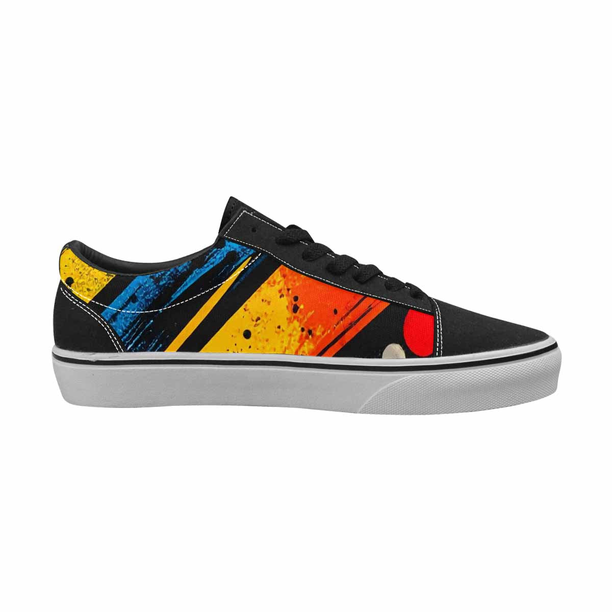 WOMEN'S Comic Book Halftone Canvas Lace-Up Dark Academia Shoes