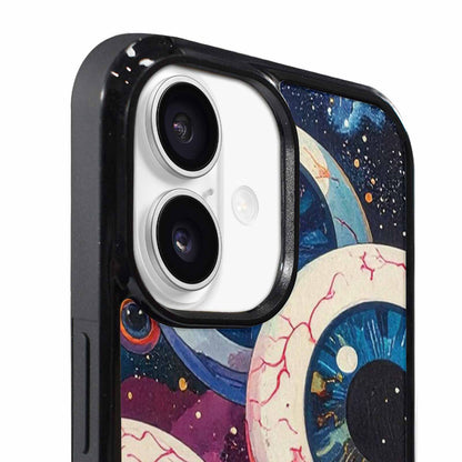 iPhone 17 Case — Cartoon Eyeballs Galaxy Space, Custom Designed Case Cover