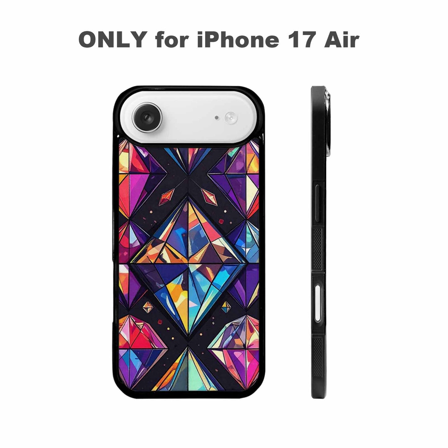 iPhone 17 Air Case — Foil Optical Illusion Op Original Art, Custom Print Case Cover