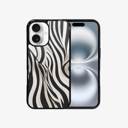 iPhone 16 Case — Modern Zebra Stripe, Custom Phone Case
