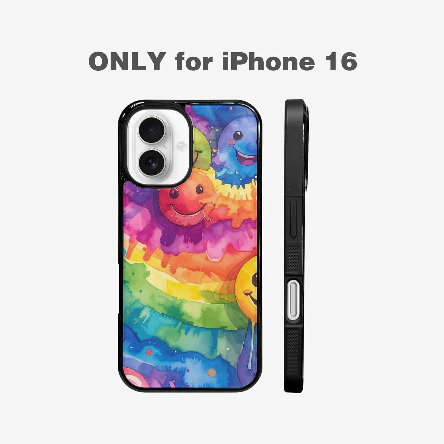 iPhone 16 Case — Smiley Facessmiley Faces Tie D 2b9, Original Design Phone Case