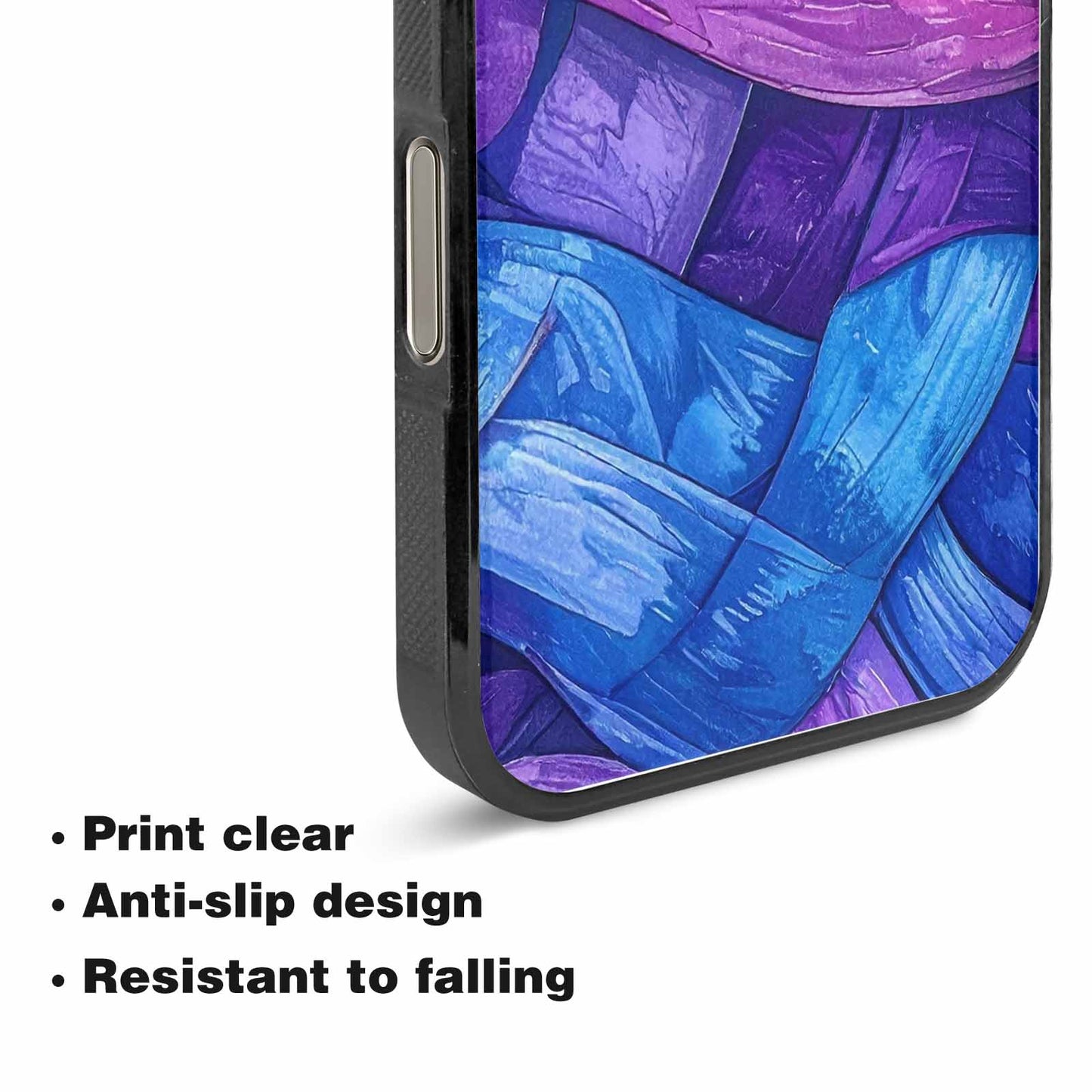 iPhone 15 Pro Max Case — Bisexual Flag Color Theme Small Rainbow, Custom Print Case Cover